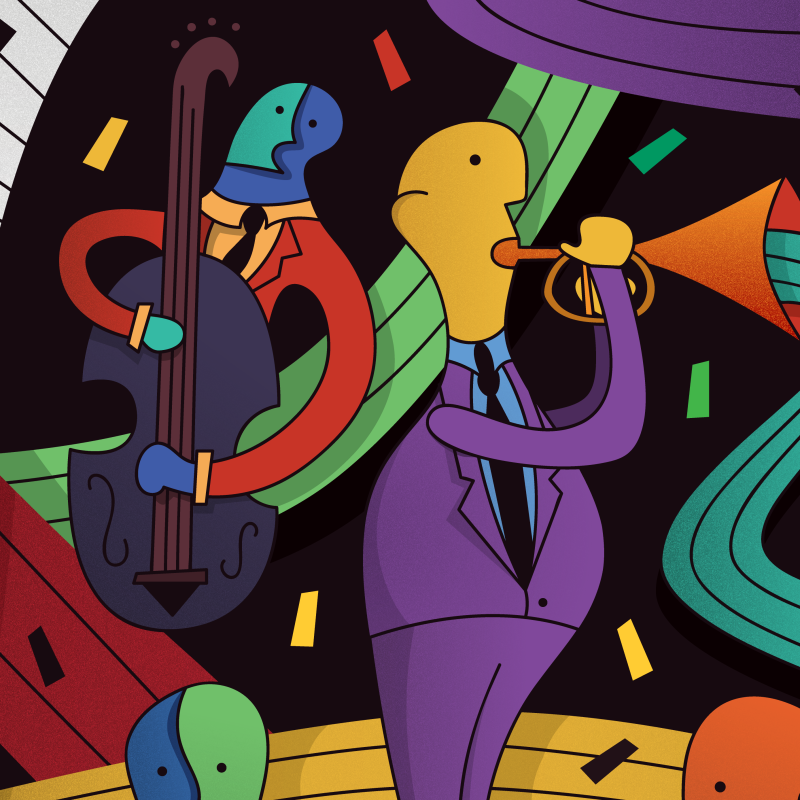 Jazz Band Illustration