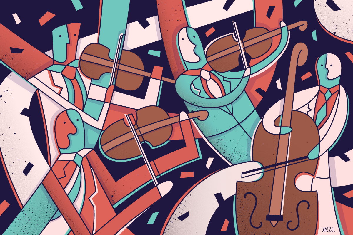 String Quartet Illustration